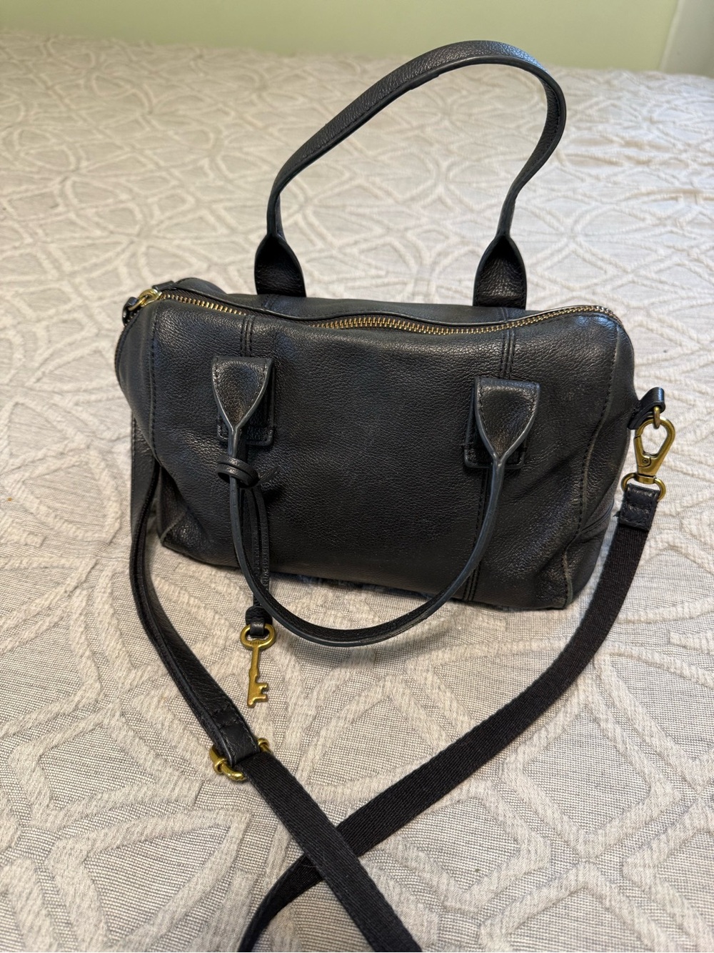Fossil Leather Satchel Crossbody